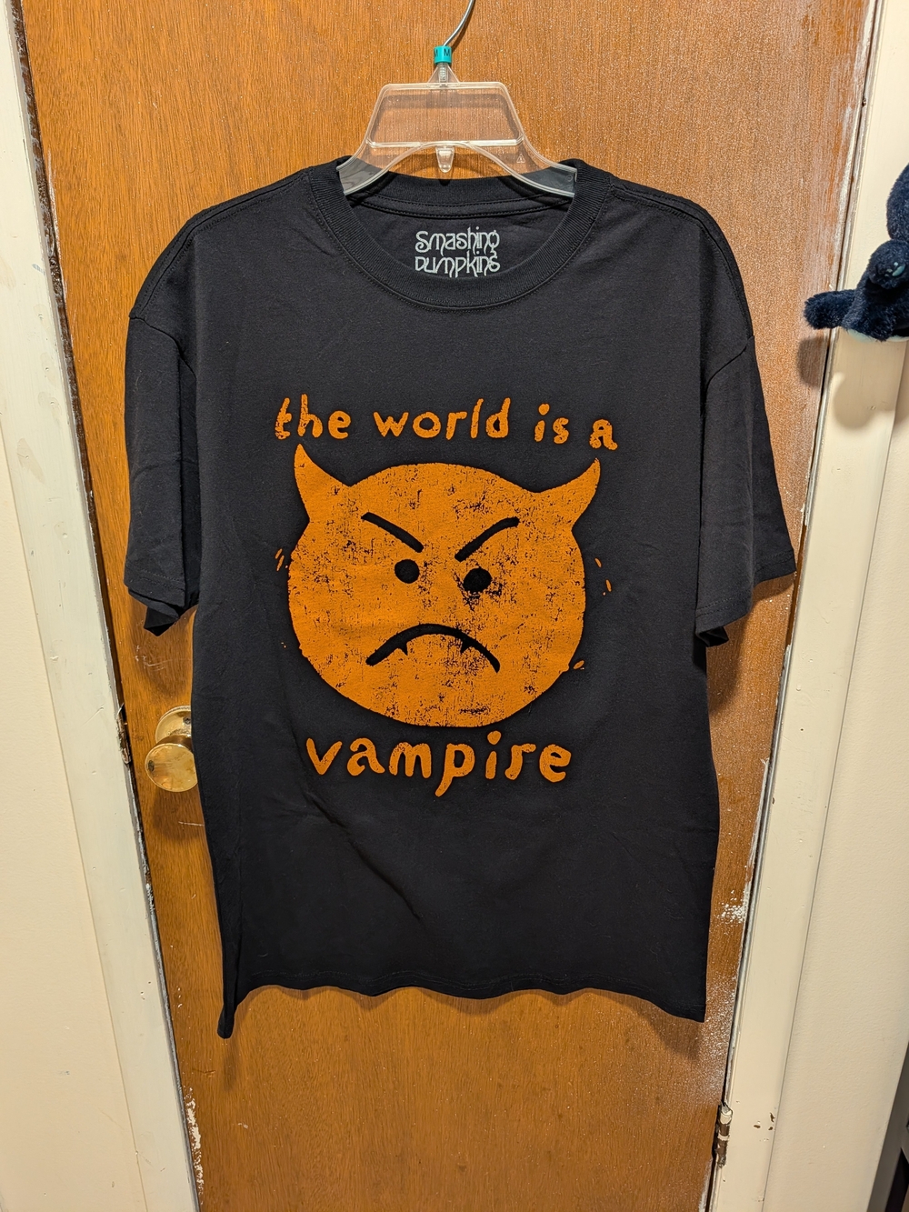 Smashing Pumpkins Black T-Shirt with Orange Graphic